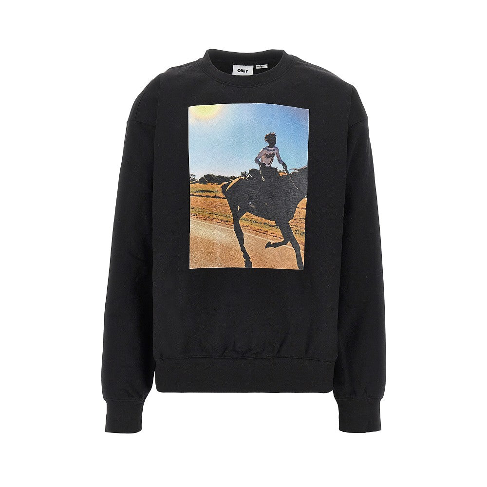 Sweatshirt with 'Trial Ride' print