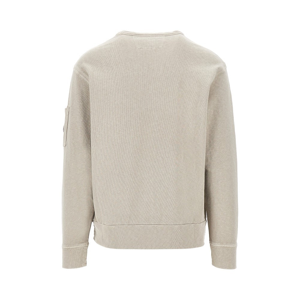 Felpa girocollo in cotone malfilé