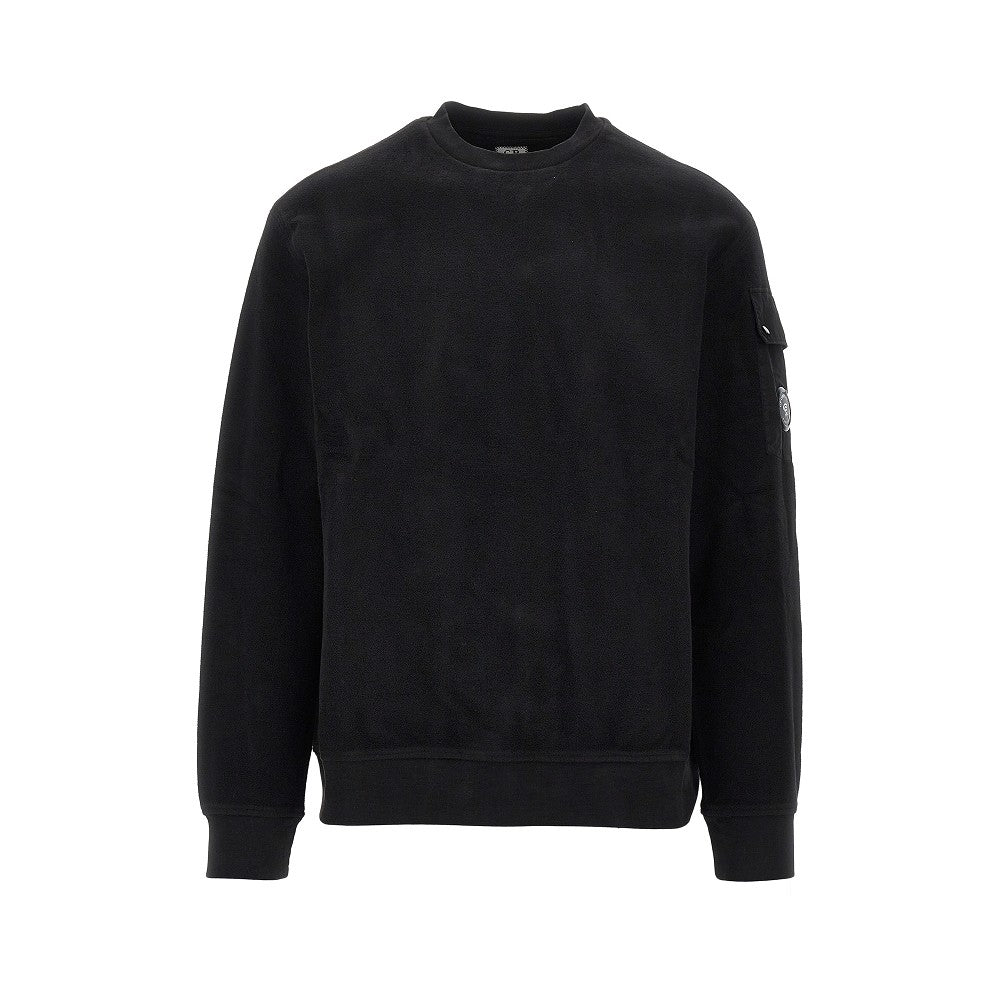 Crewneck cotton sweatshirt with NFC Lens