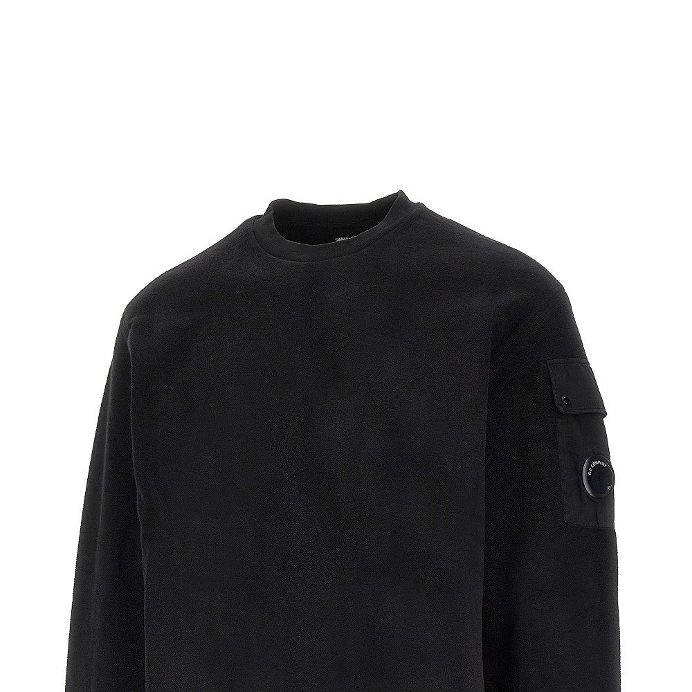 Crewneck cotton sweatshirt with NFC Lens