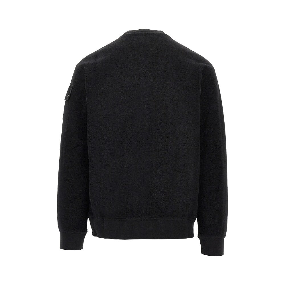 Crewneck cotton sweatshirt with NFC Lens