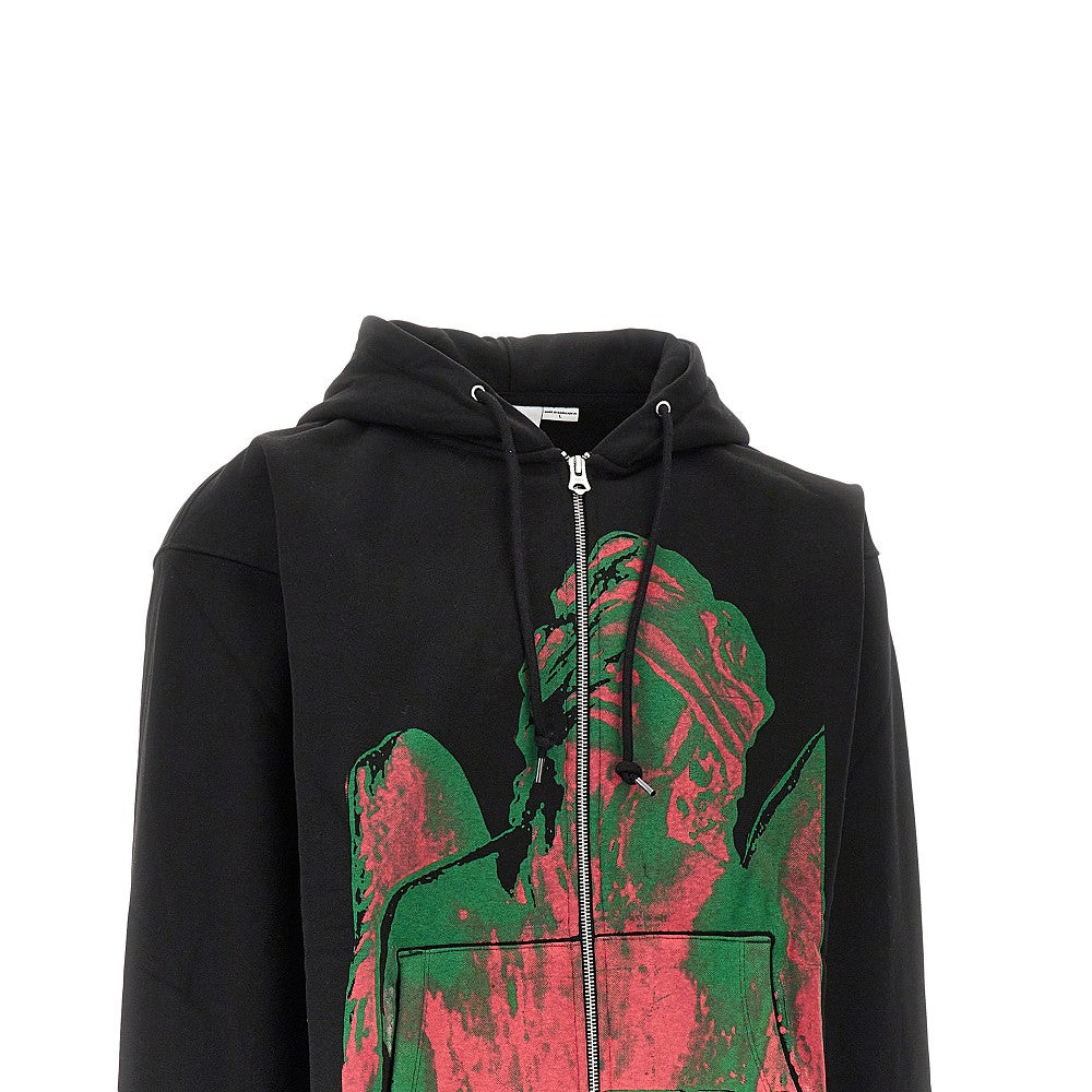 'Blindfold' full-zip hoodie