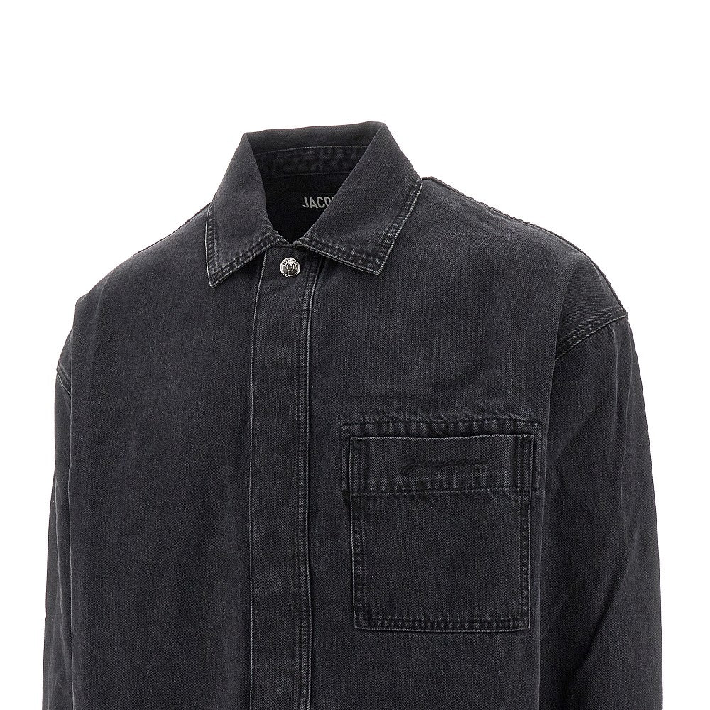 Boxy Fit denim overshirt