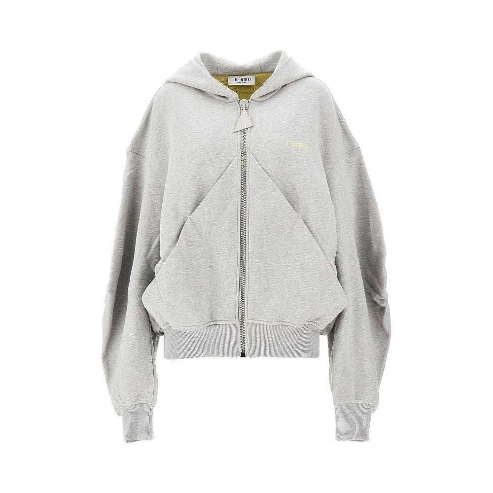 Full-zip cotton hoodie