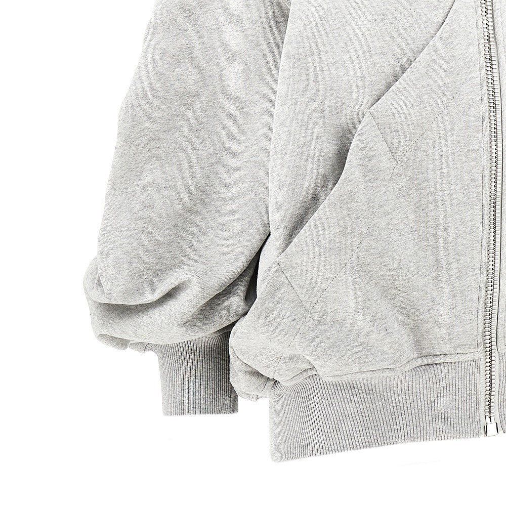 Full-zip cotton hoodie