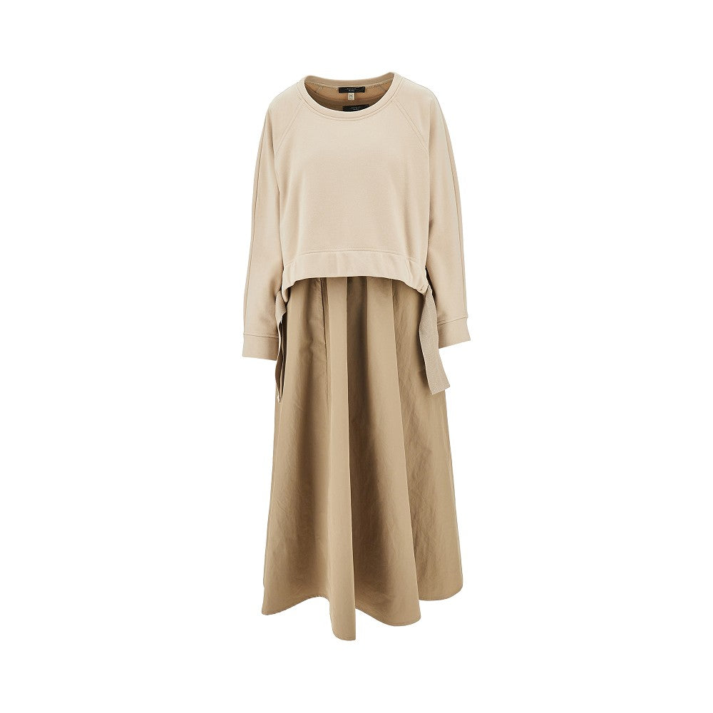 Midi dress and sweatshirt set