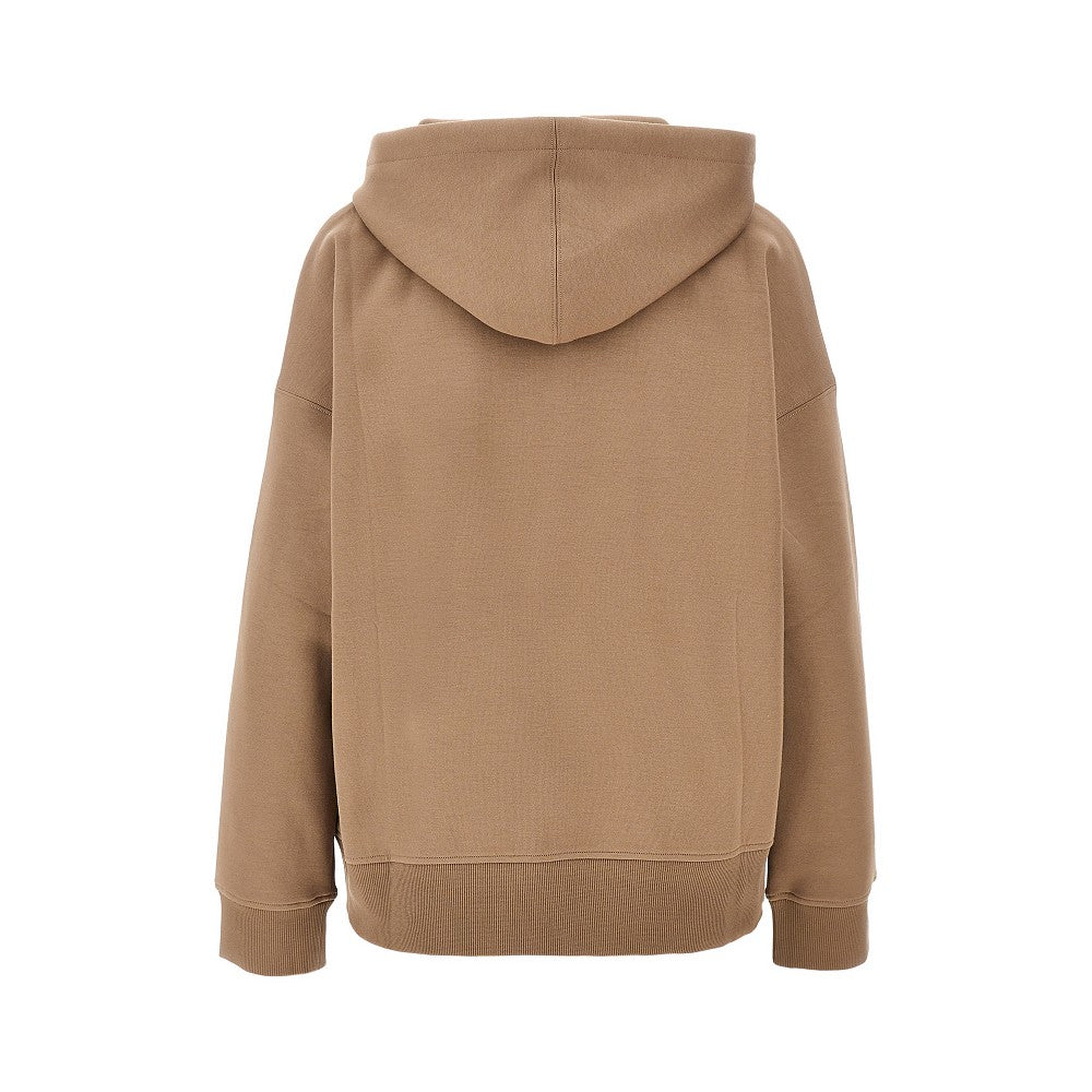 Felpa full-zip in misto cotone