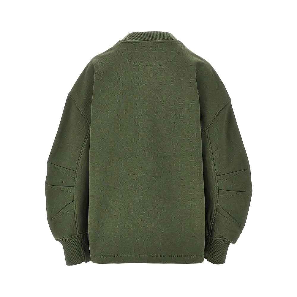 Felpa oversize con orlo sagomato