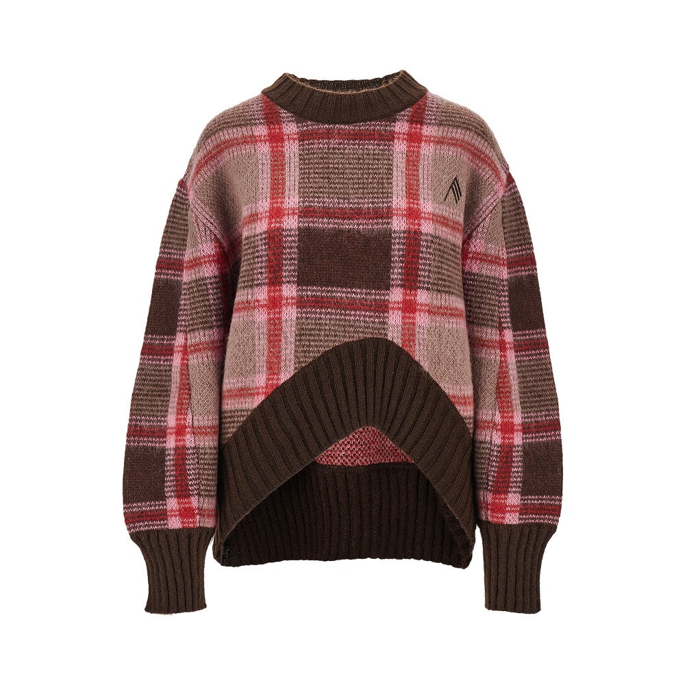 Pullover in maglia con ricamo logo