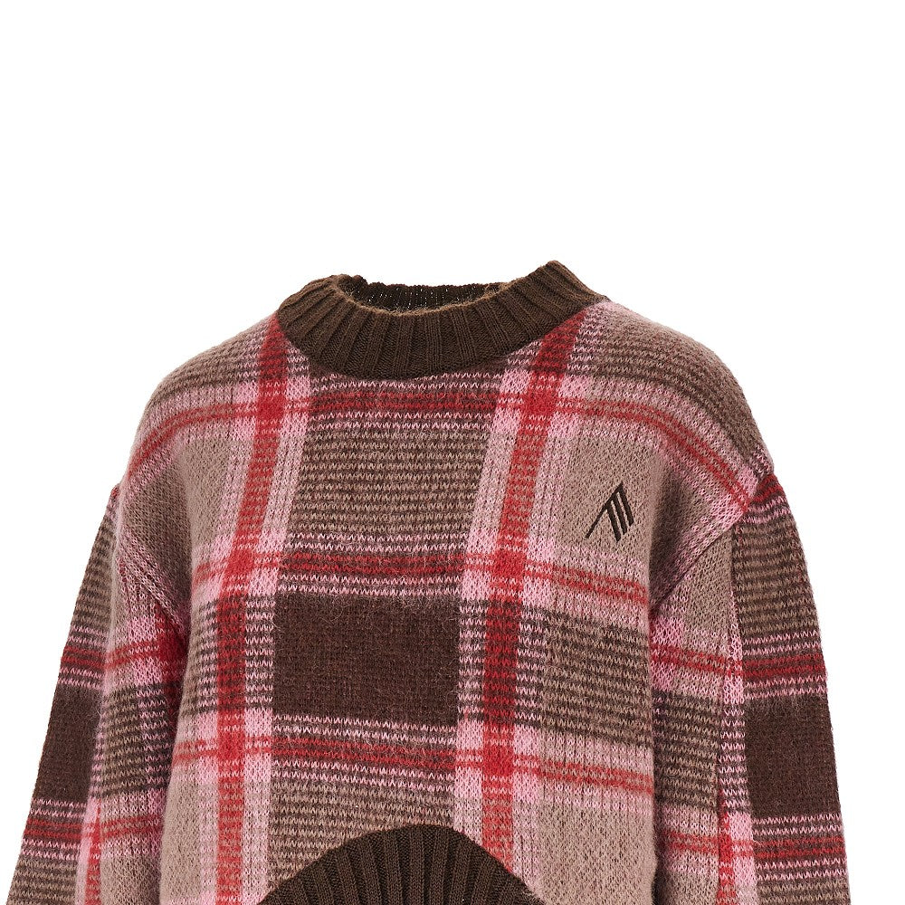 Pullover in maglia con ricamo logo