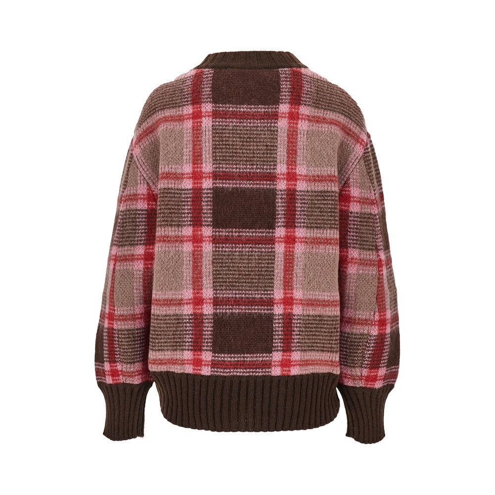 Pullover in maglia con ricamo logo