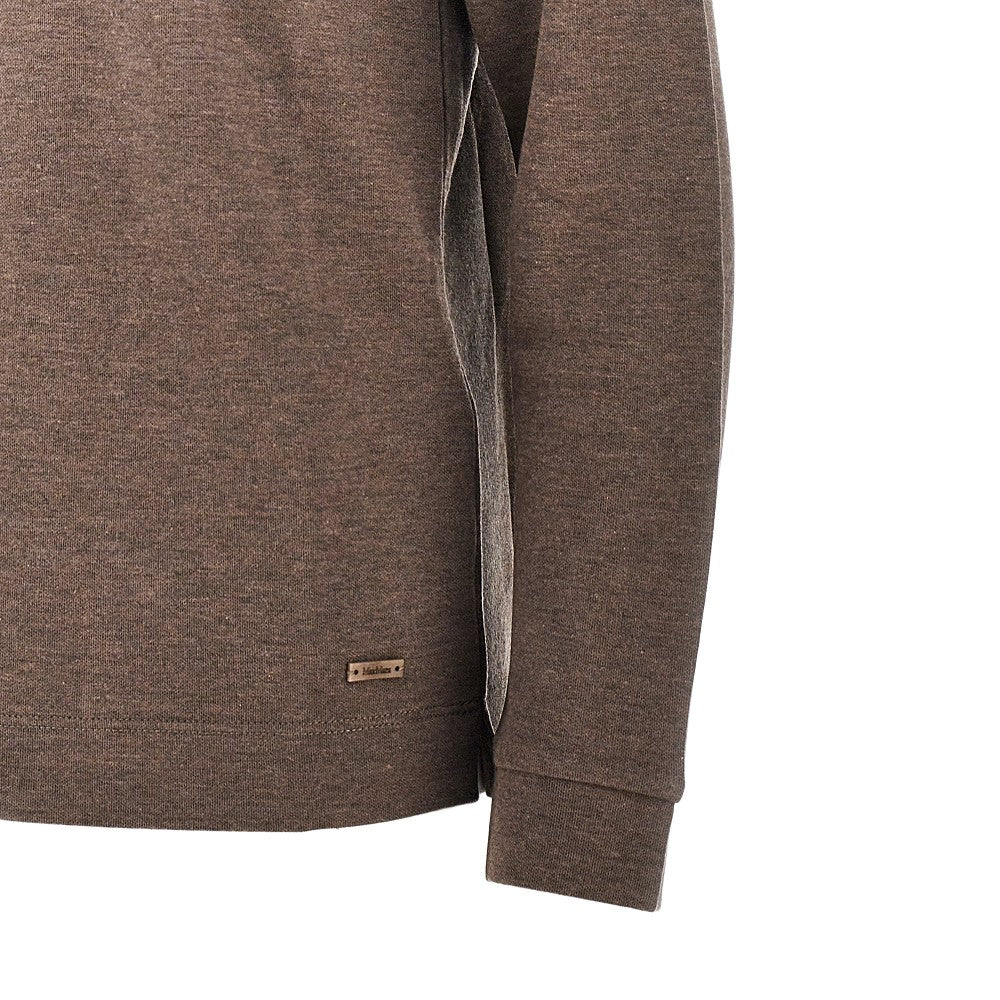Silk-blend hoodie