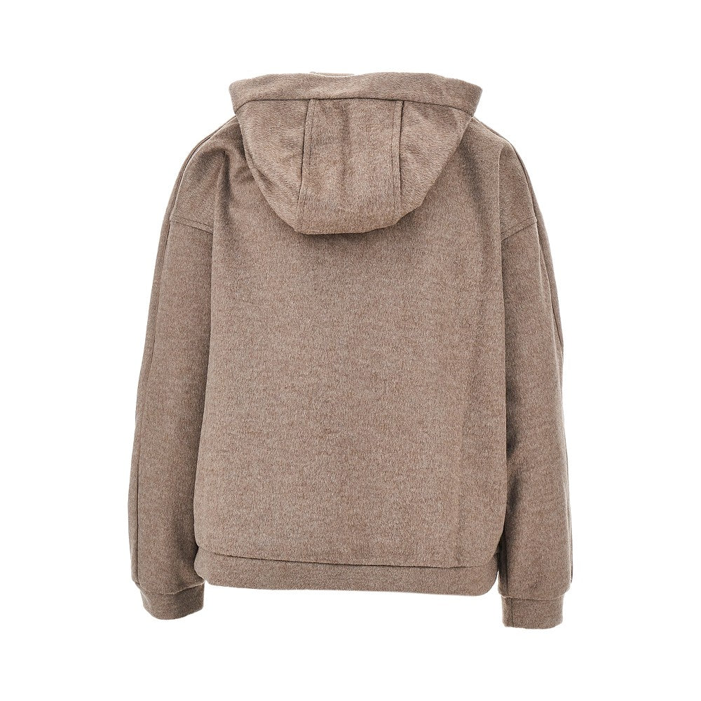 Drap jersey hoodie