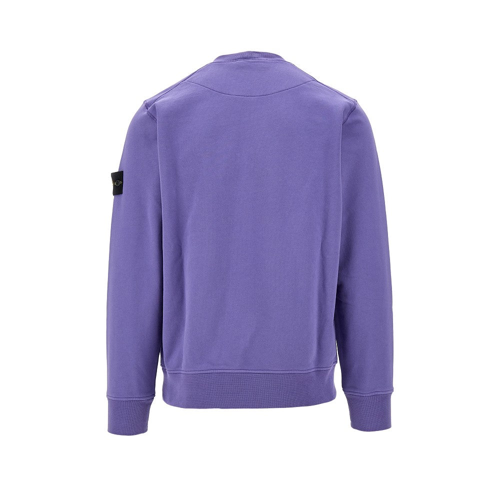 Logo badge crewneck sweatshirt