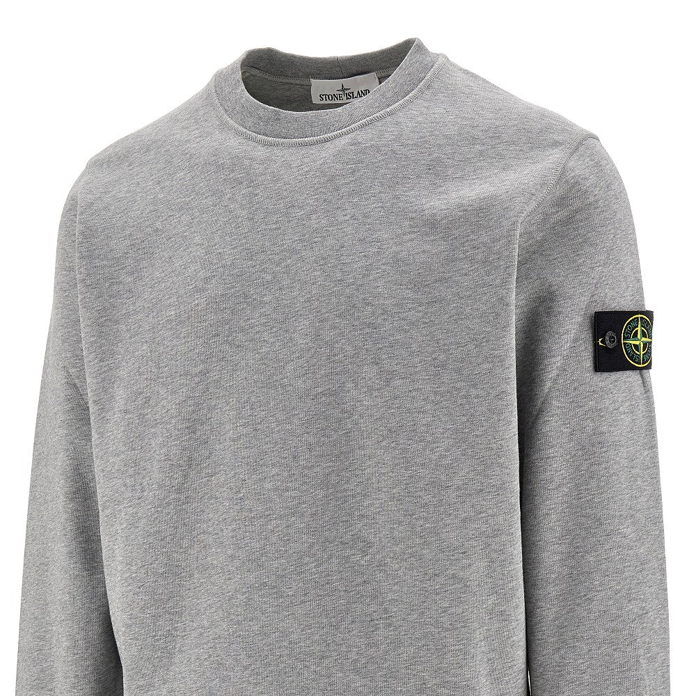 Logo badge crewneck sweatshirt