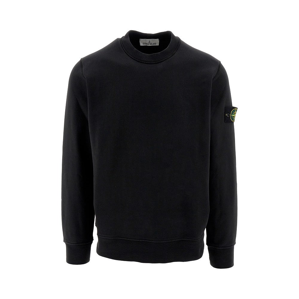 Logo badge crewneck sweatshirt