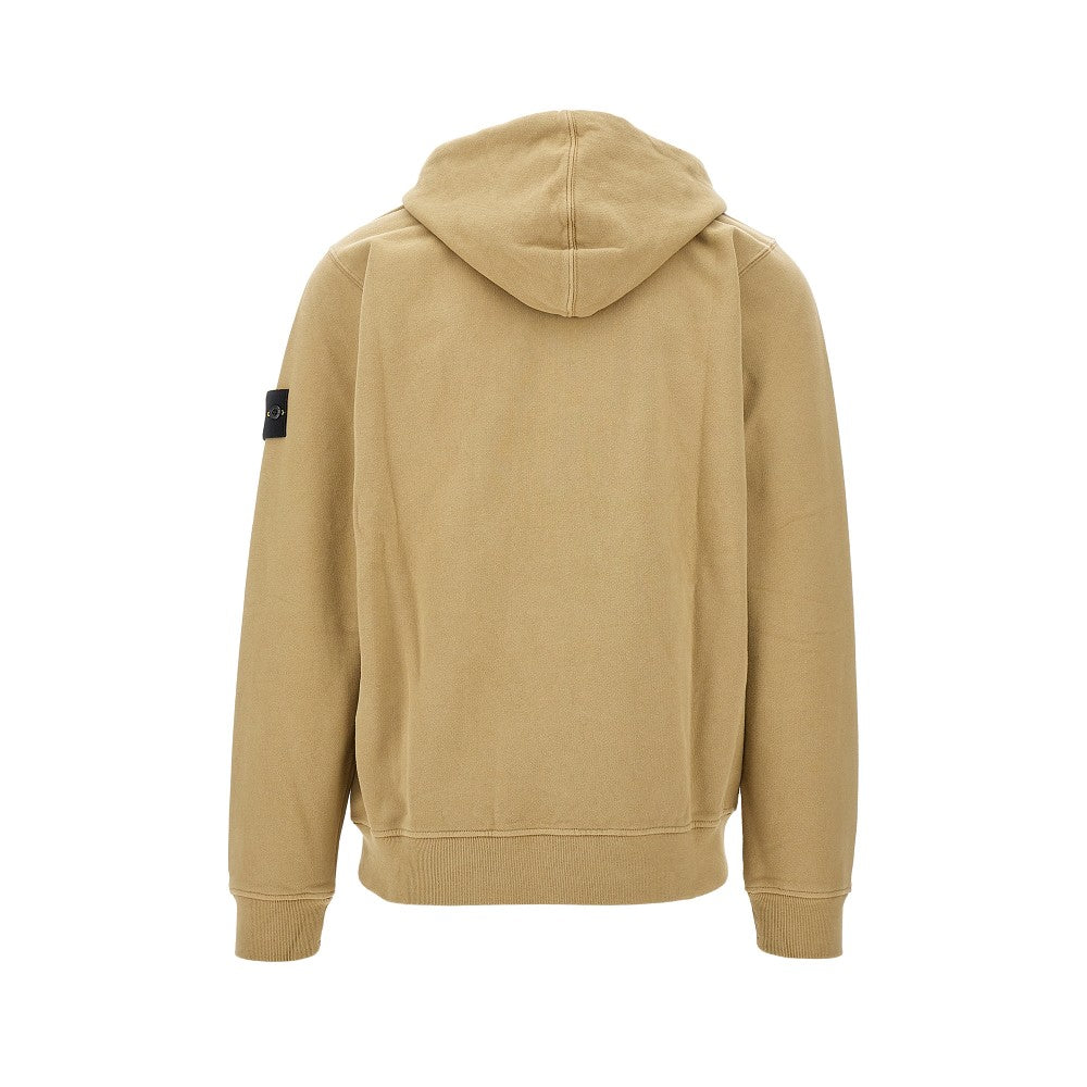 Organic cotton full-zip hoodie