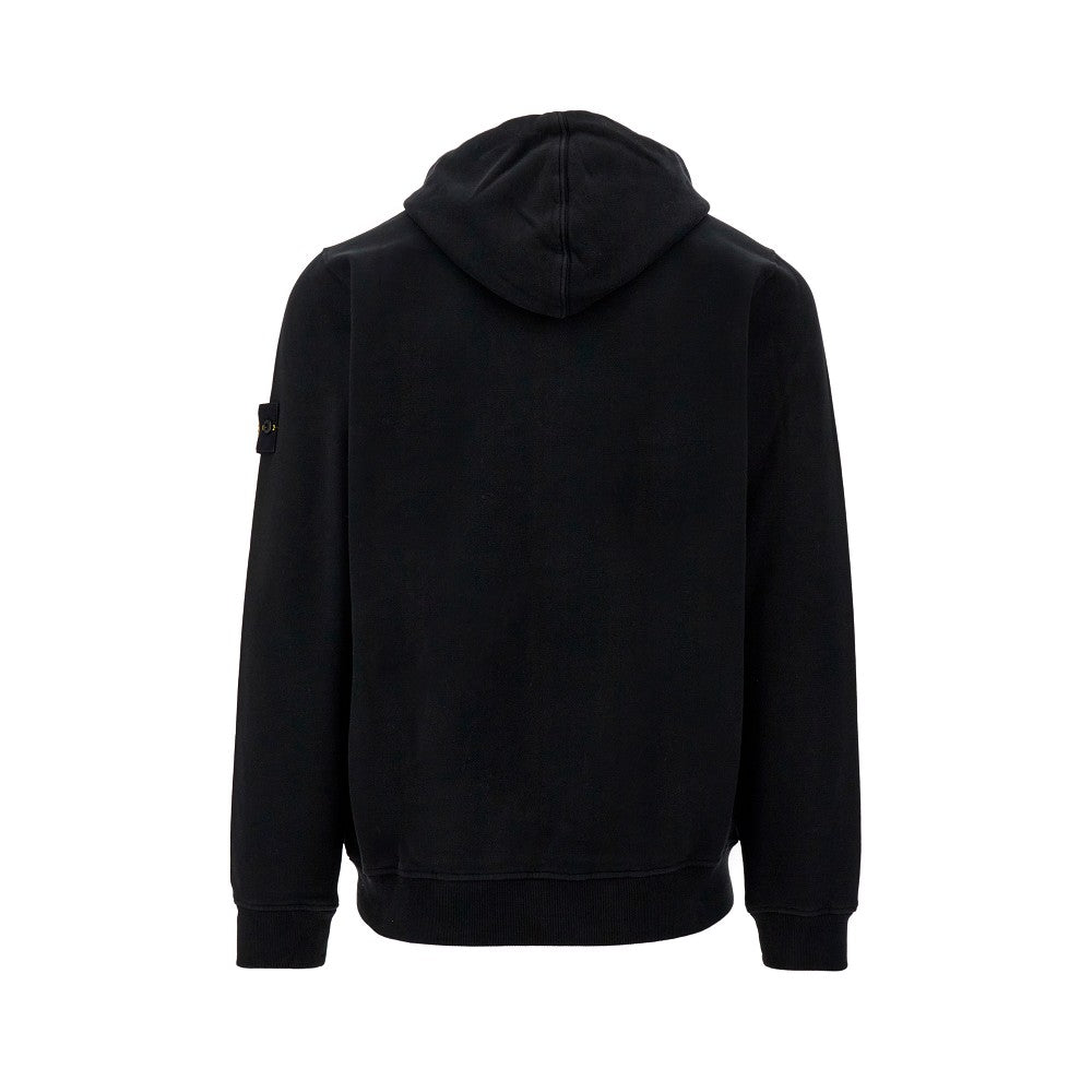 Organic cotton full-zip hoodie