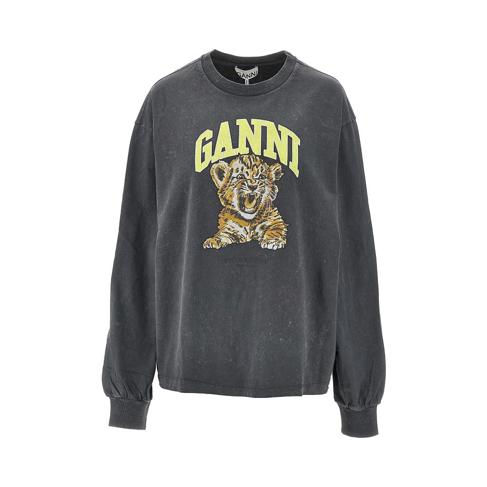 T-shirt in cotone con stampa 'Tiger'
