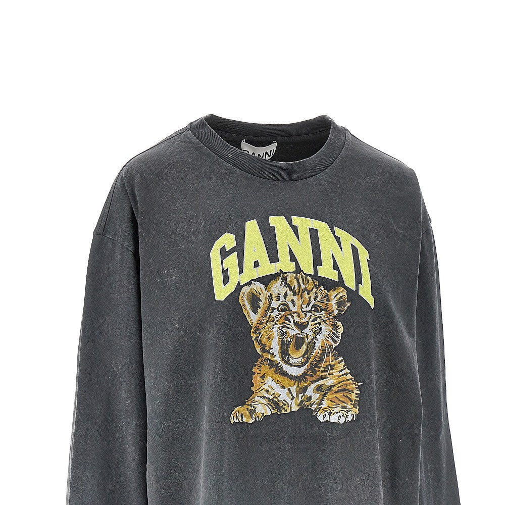 T-shirt in cotone con stampa 'Tiger'