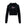 Cut-out Oval D logo cropped hoodie
