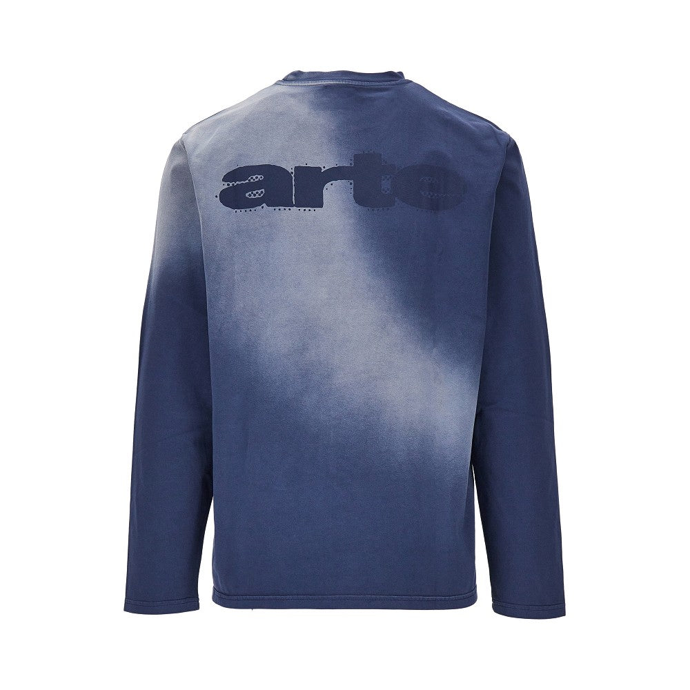 Cotton T-shirt with faded effect