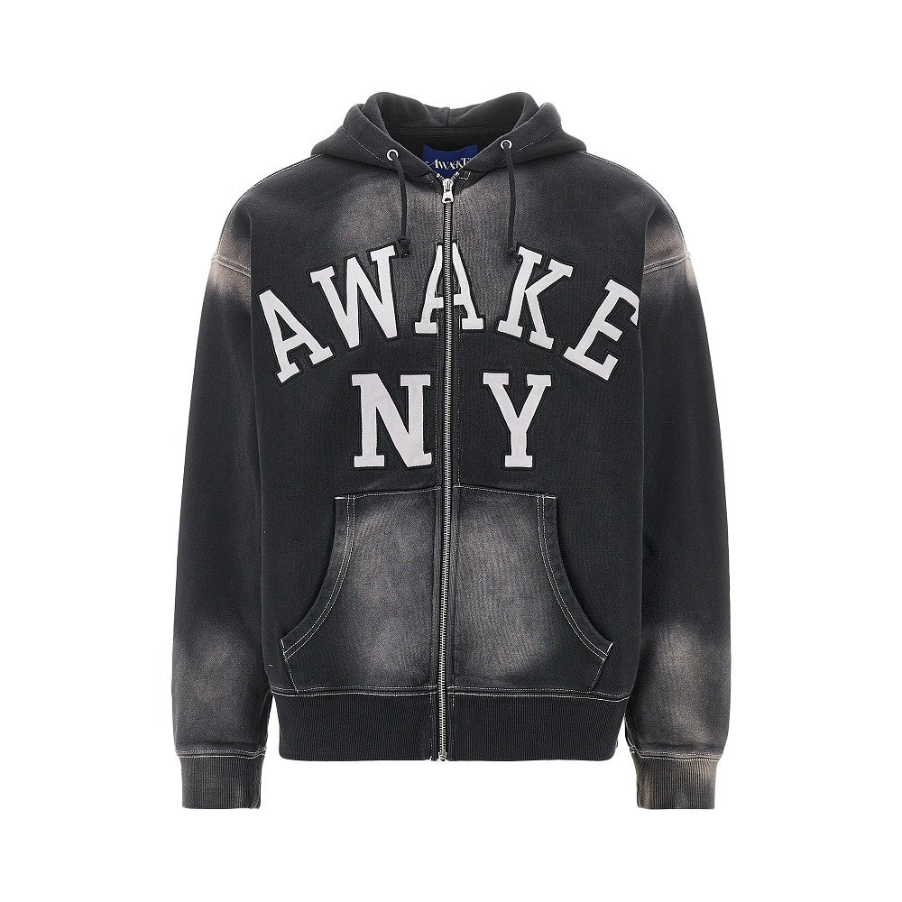 'Collegiate' full-zip hoodie