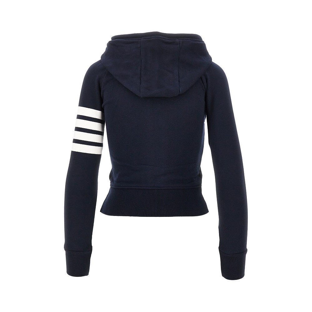 Felpa full-zip con intarsio 4 Bar