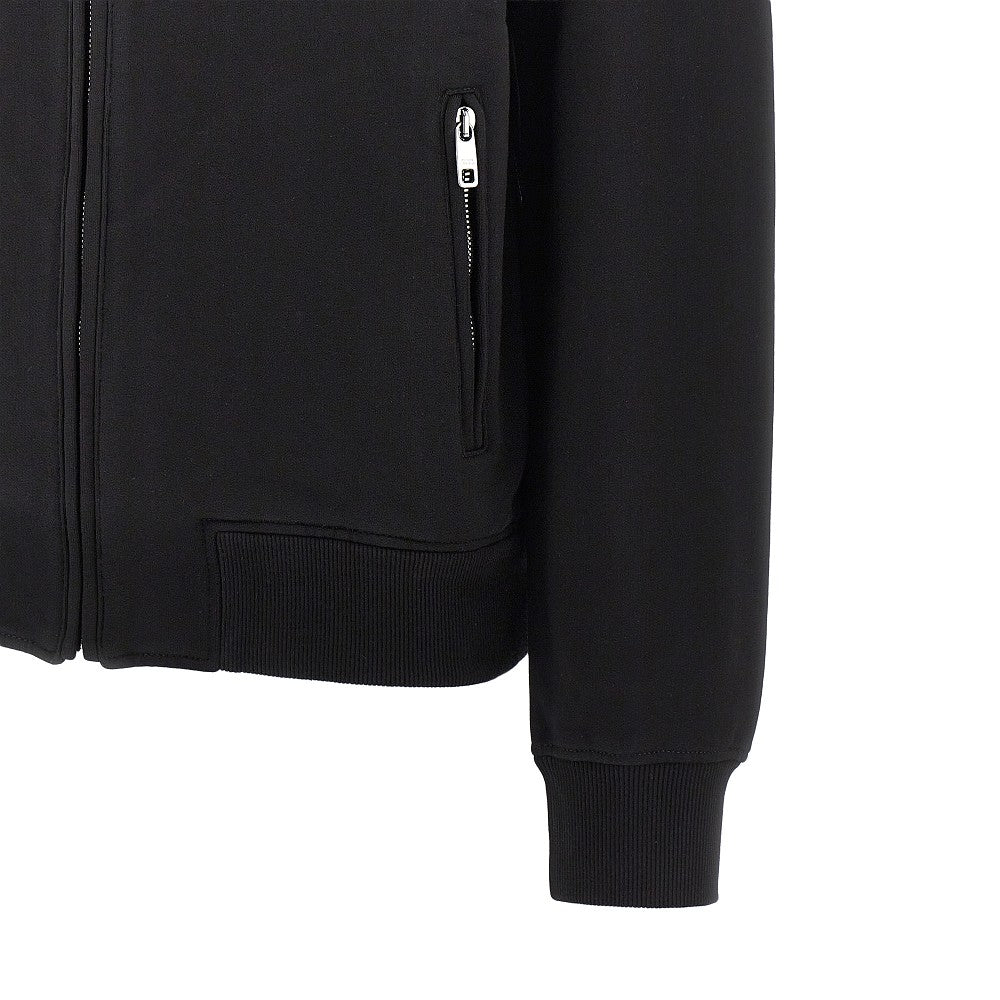 Felpa full-zip con placchetta logo