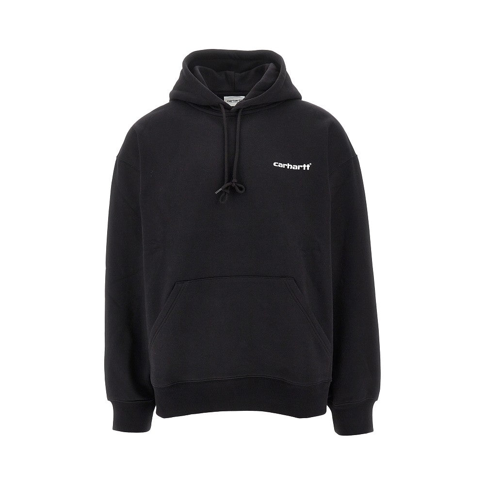 'Caps' print hoodie