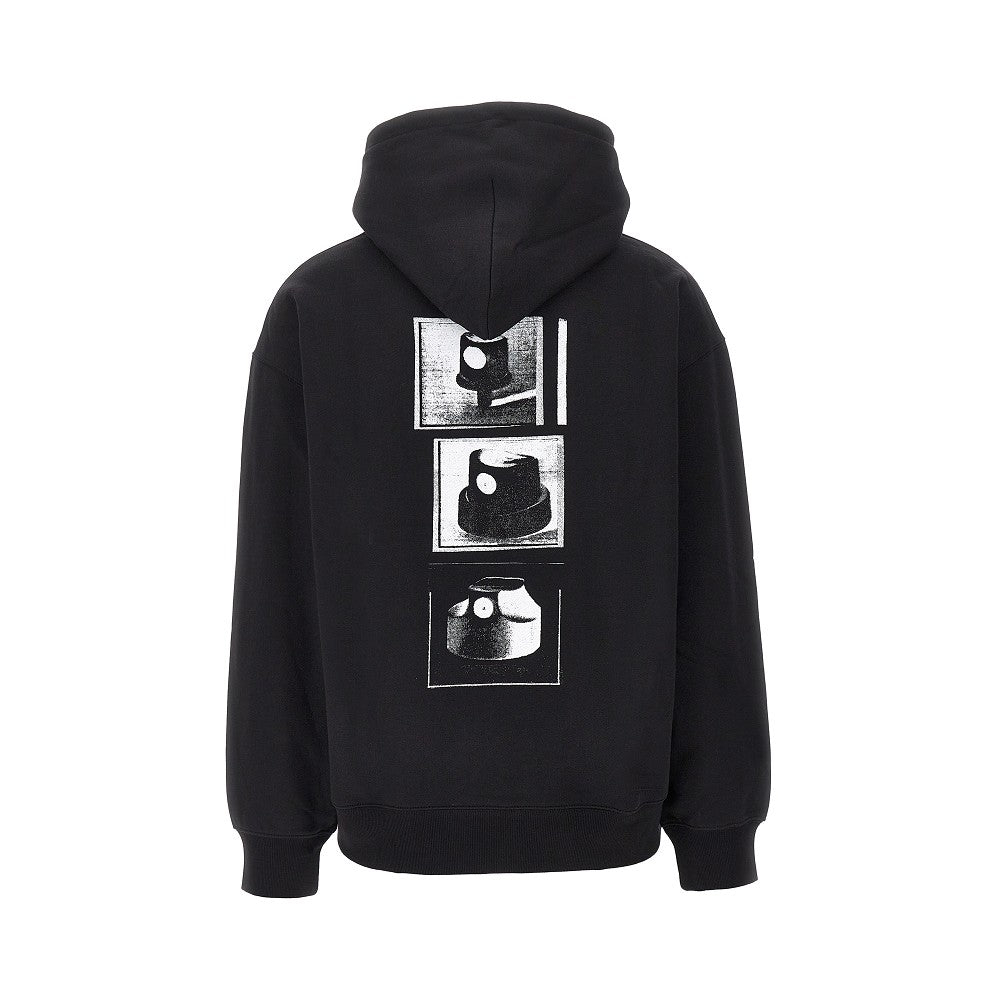'Caps' print hoodie
