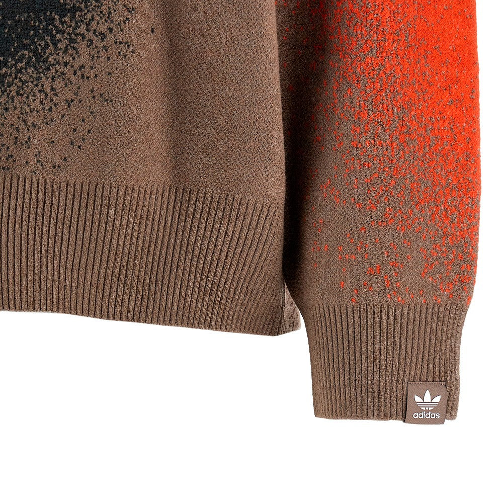 Jacquard knit oversize sweater