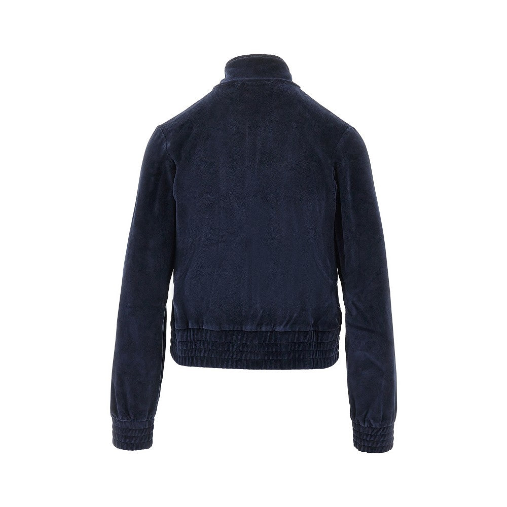 Track jacket in velluto 'Crown Tennis Elio'