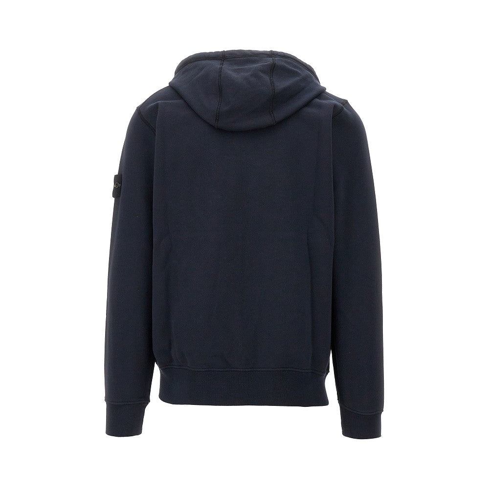 Organic cotton full-zip hoodie