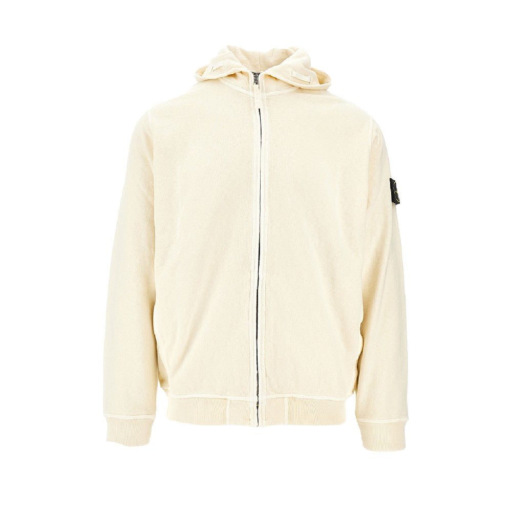 Felpa full-zip in french terry