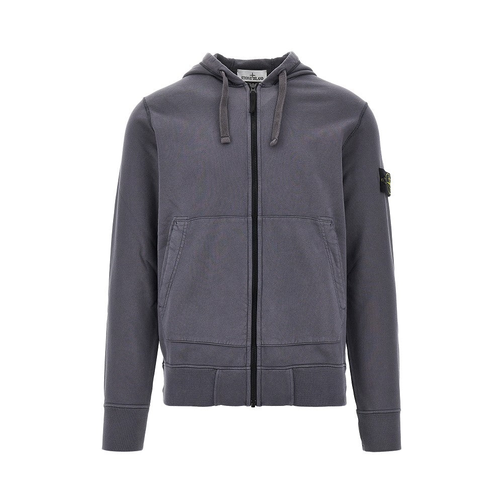 Organic cotton full-zip sweatshirt