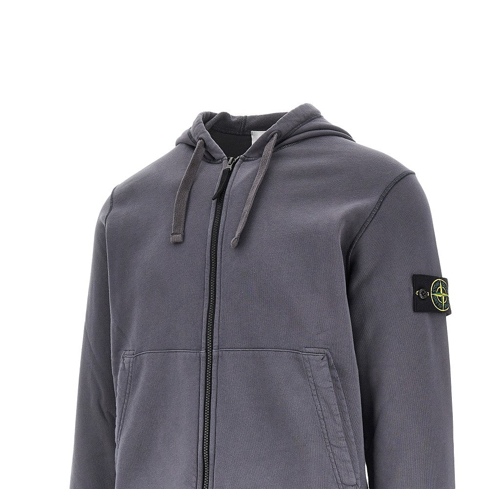 Organic cotton full-zip sweatshirt