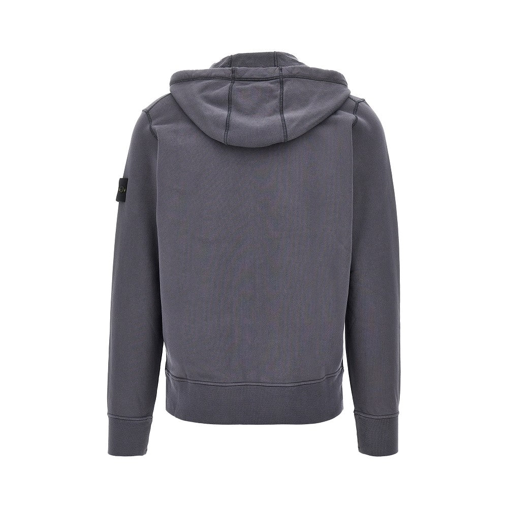 Organic cotton full-zip sweatshirt