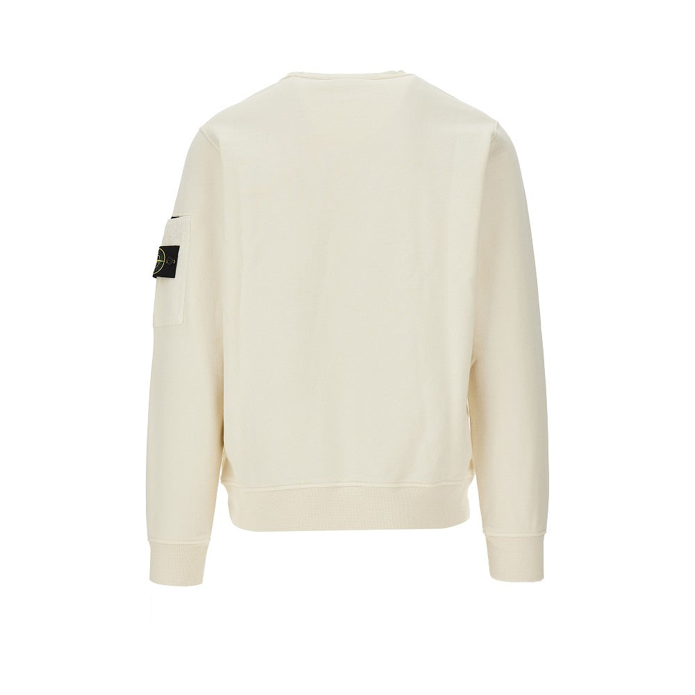 Felpa girocollo con tasca in ripstop