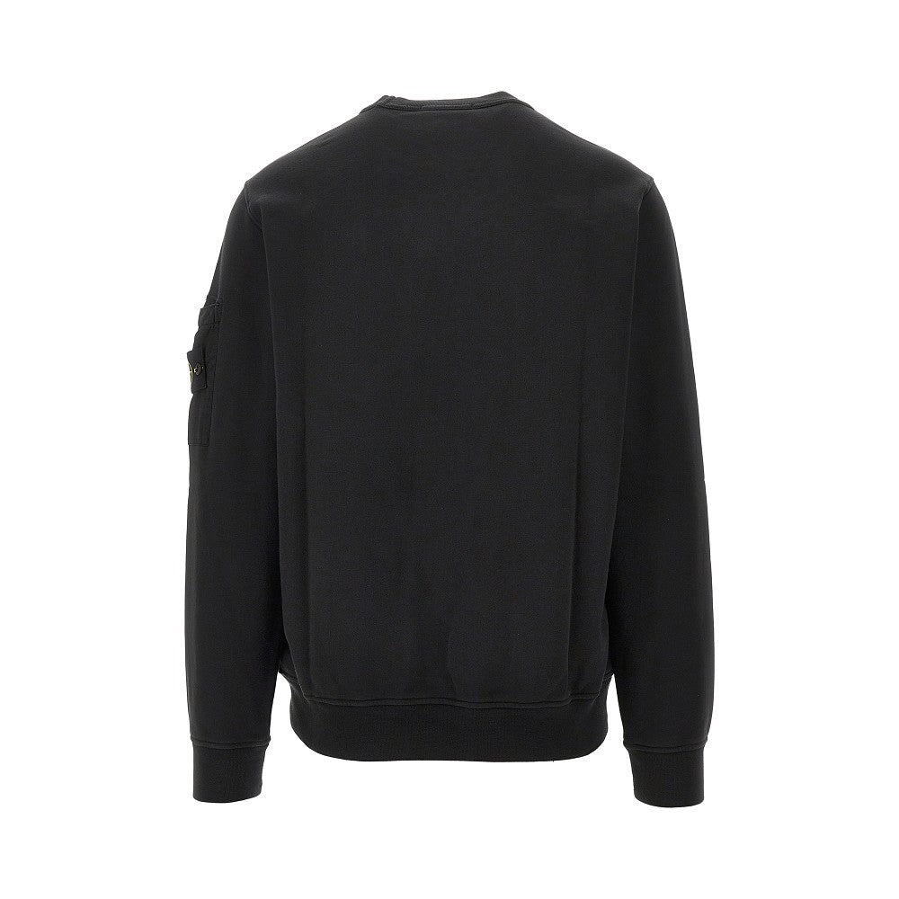 Crewneck sweatshirt with ripstop pocket