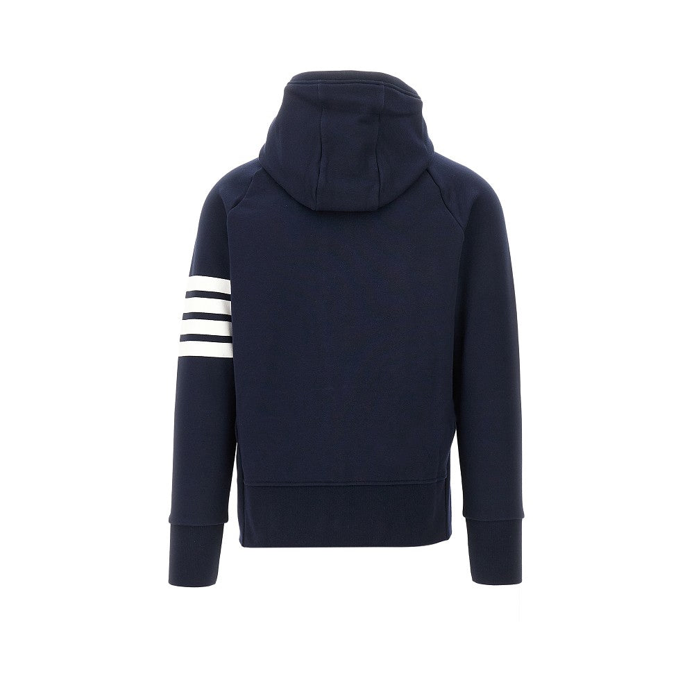 Full-zip hoodie with 4 Bar detail