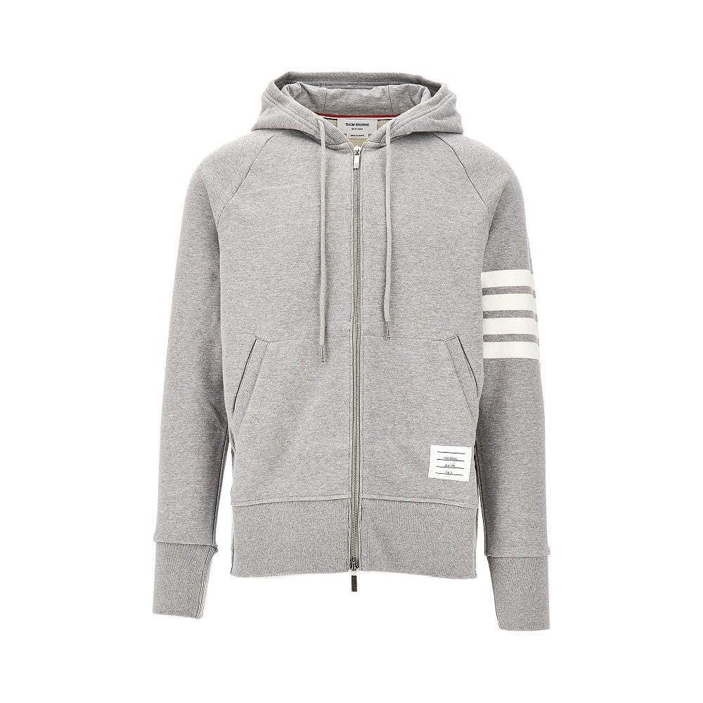 Felpa full-zip con dettaglio 4 Bar
