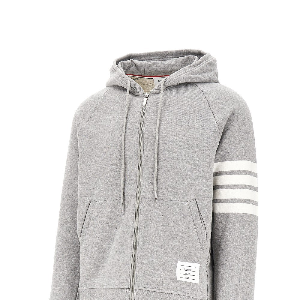 Felpa full-zip con dettaglio 4 Bar