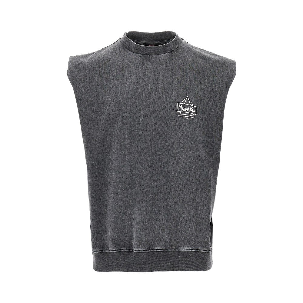 'Beach and Snow' sleeveless sweatshirt