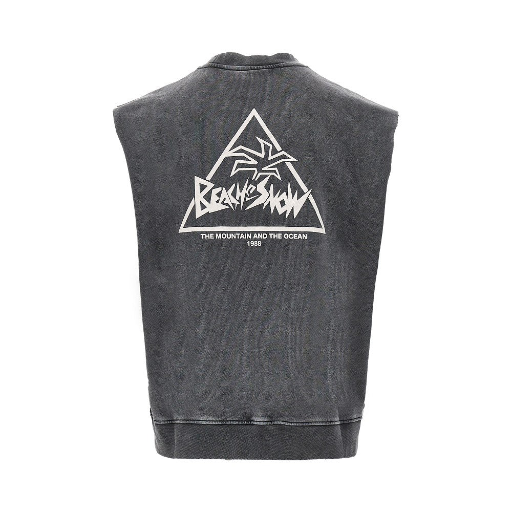 'Beach and Snow' sleeveless sweatshirt
