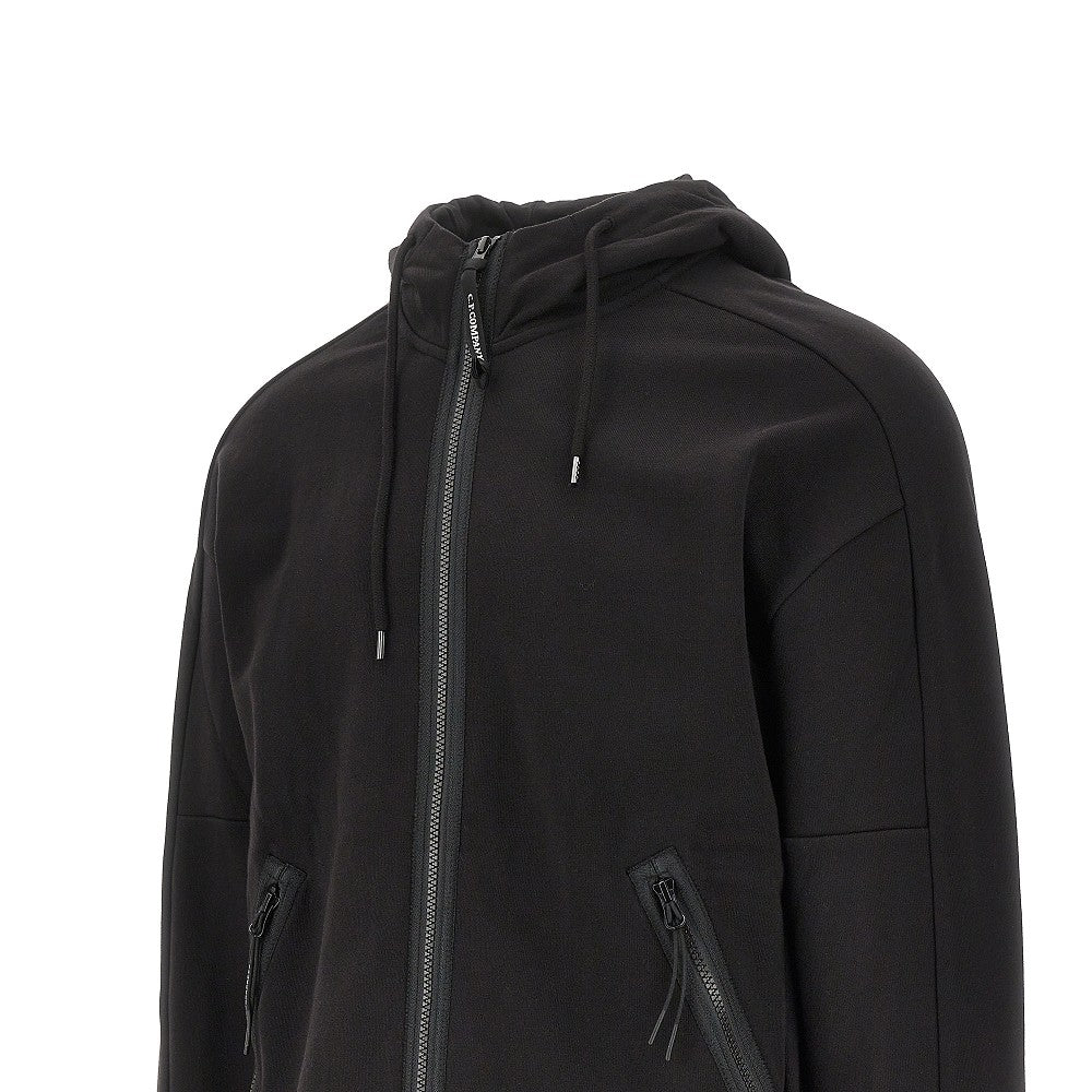 Goggle hood full-zip sweatshirt