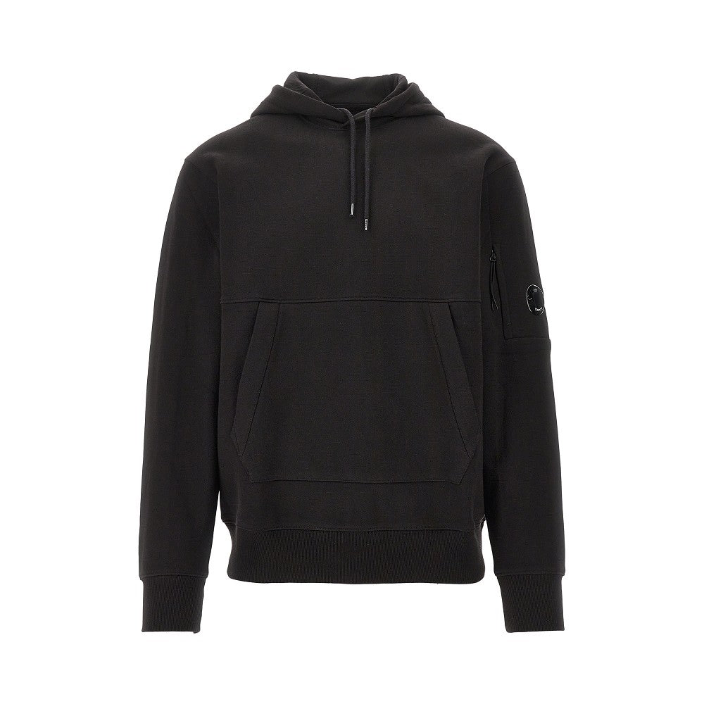 Felpa con cappuccio e dettaglio Lente