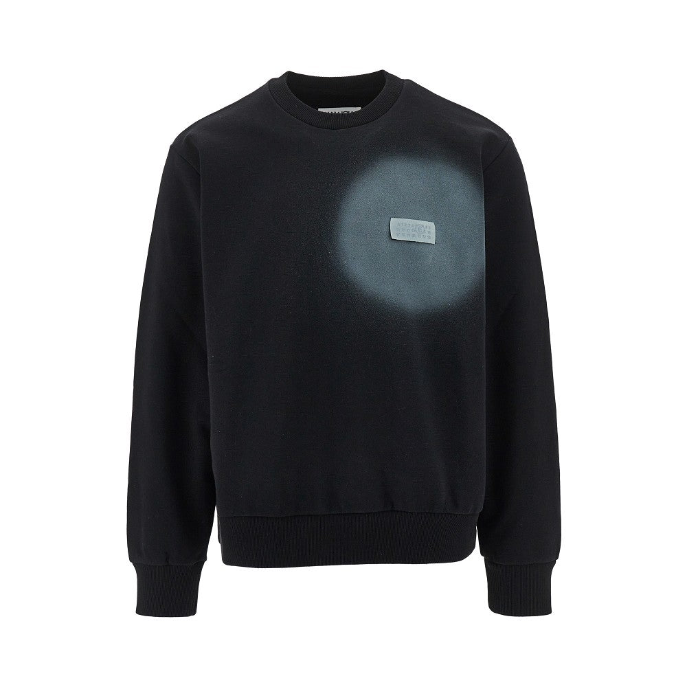 Spray print sweatshirt