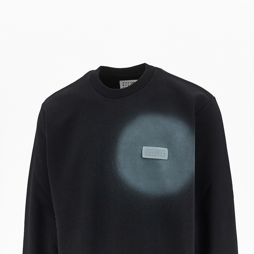 Spray print sweatshirt