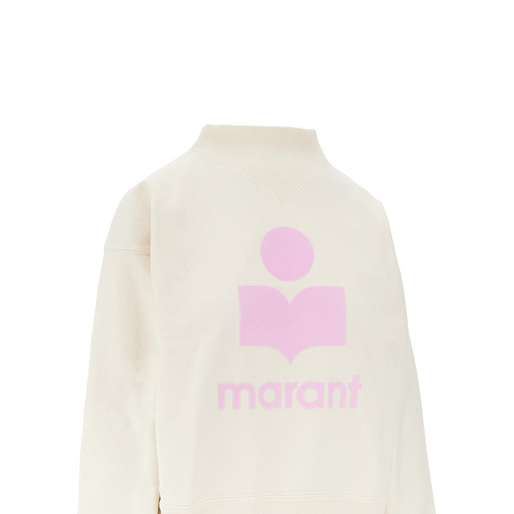'Moby' sweatshirt with flocked logo